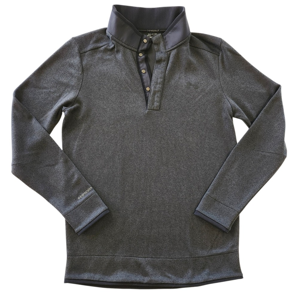 Under Armour Golf Storm ColdGear Long Sleeve Pullover Charcoal Gray Men's Small